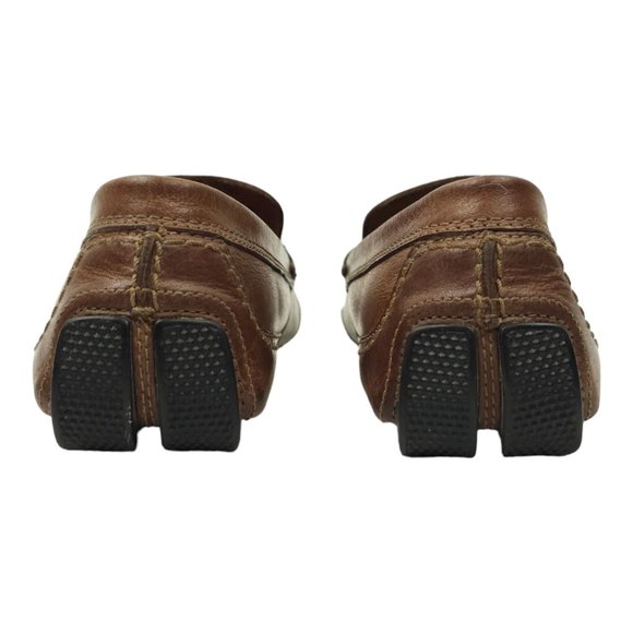 Clarks Collection Driving Mocs Penny Loafers Mens 9 Casual Shoes Brown Slip On - Picture 5 of 12